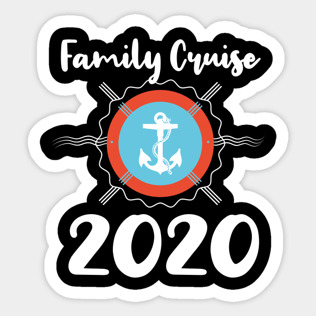 Family Cruise 2020 Matching Tshirt Sticker by dconciente